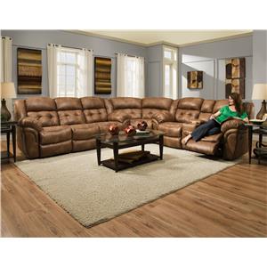 HomeStretch Padre Reclining Sectional Sofa