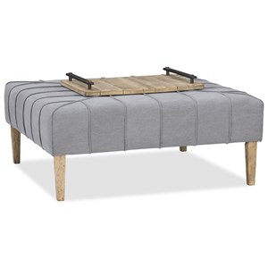 Hooker Furniture American Life-Urban Elevation Square Ottoman/Cocktail Table