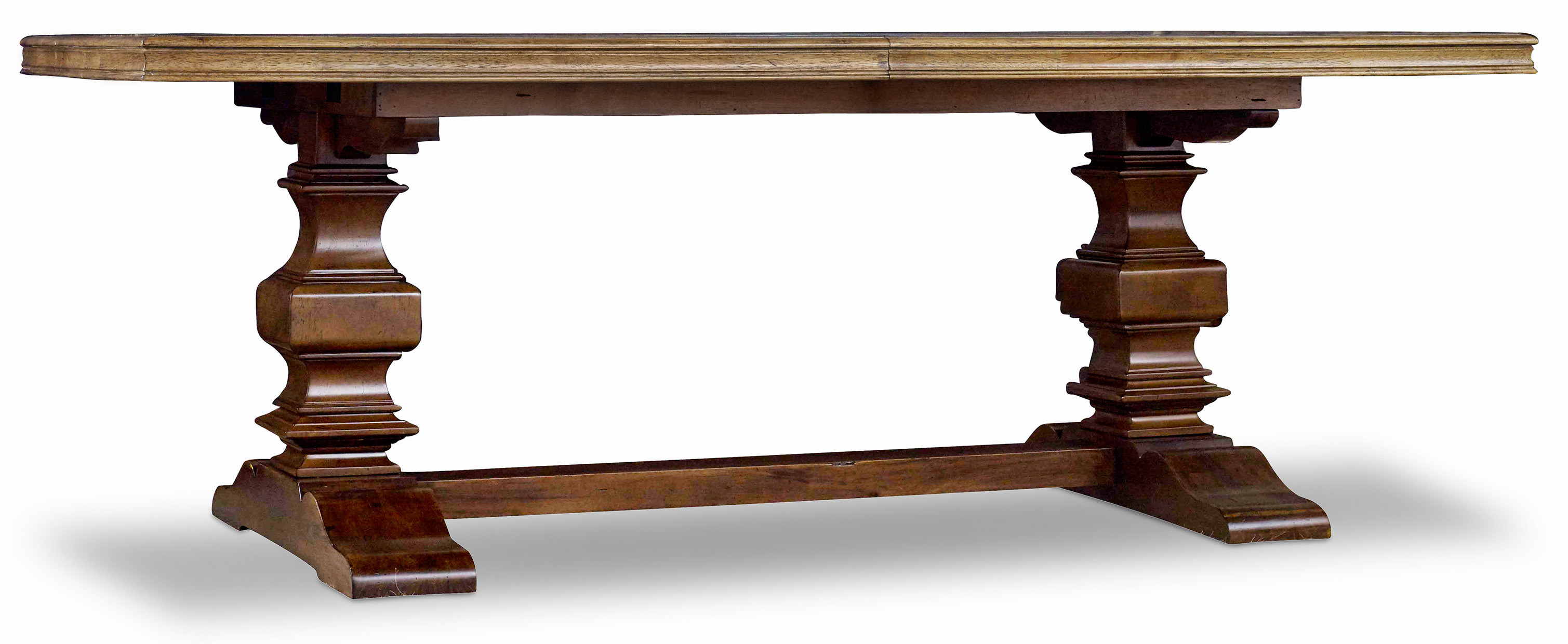 Design Trestle Table hooker furniture archivist trestle table with 2 18 leaves item number 5447 75206 toffee