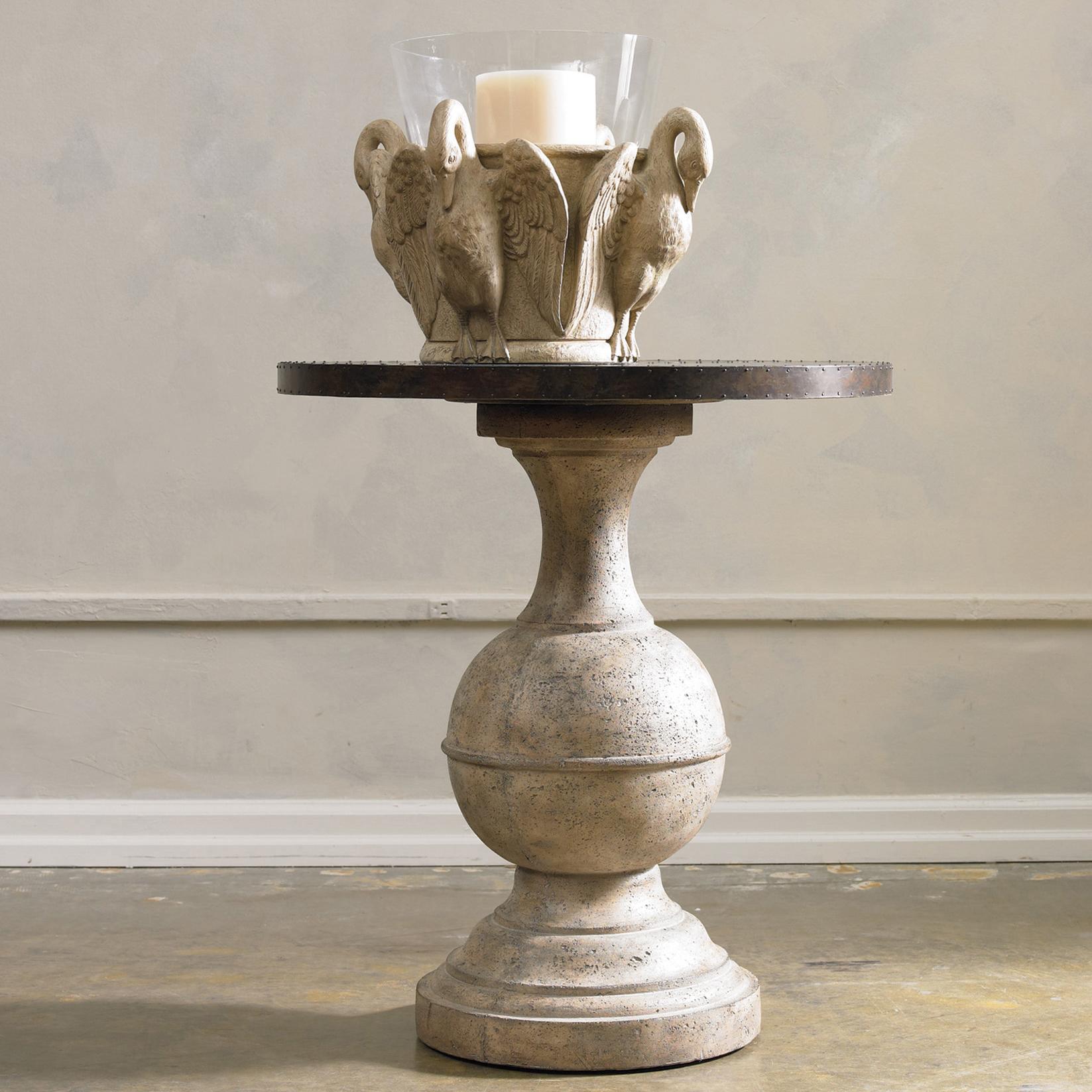 Furniture Seven Seas Round Single Pedestal Accent End Table Furniture Seven Seas Round Accent Table Item Number 500 50 831
