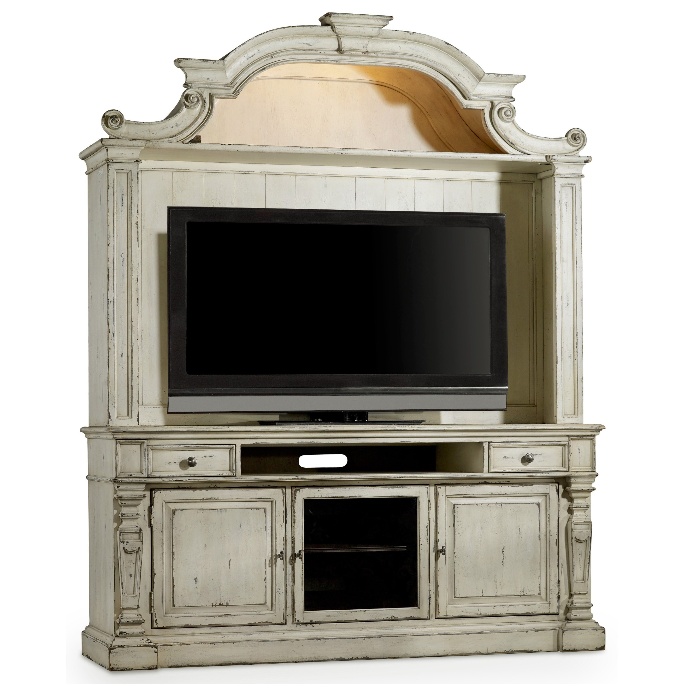 Hooker Furniture Sanctuary3 Entertainment Console with Center Channel
