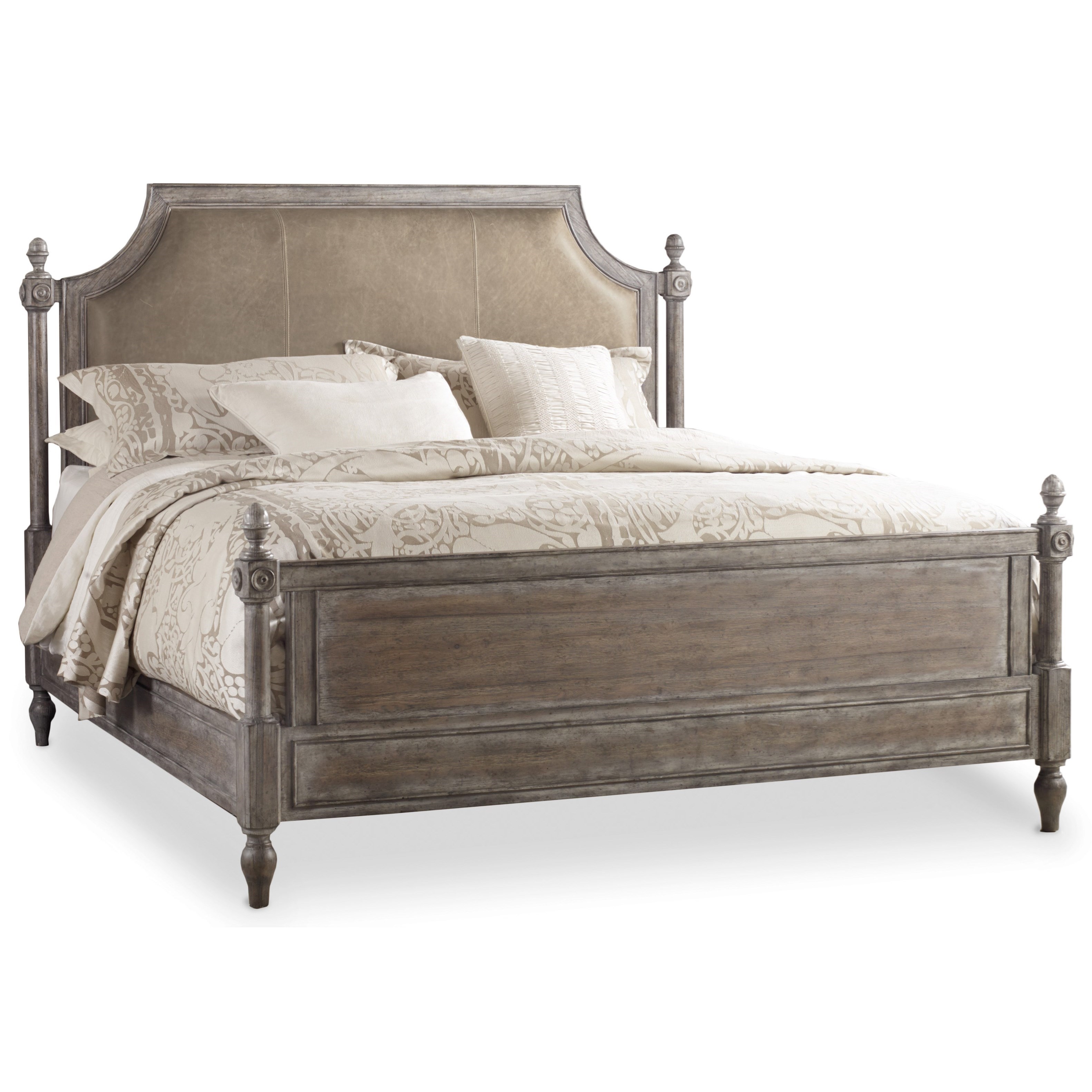 vintage king bed antique hooker furniture true vintage king leather upholstered poster bed item number 570190666c vintage king bed antique hooker furniture true vintage king leather upholstered poster bed item number 570190666c