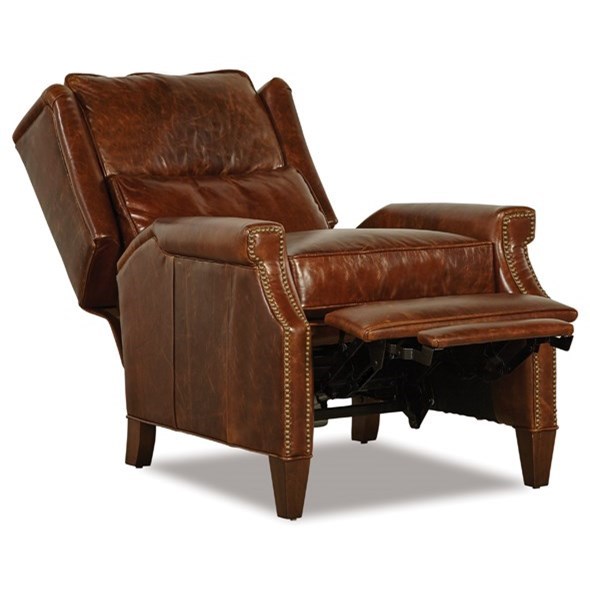 Huntington House 8110 Transitional High Leg Recliner with Wing Back and