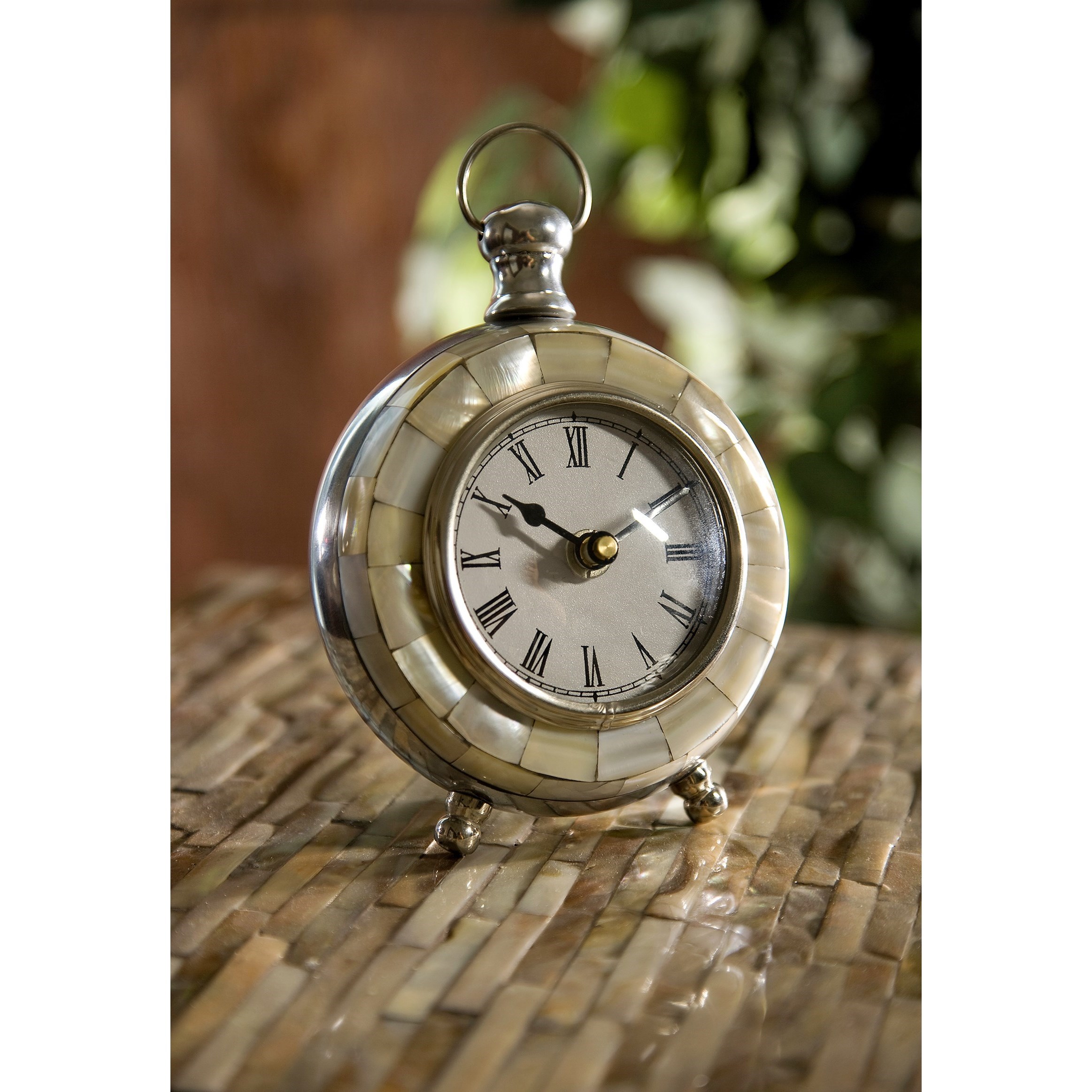 Imax Worldwide Home Clocks 20001 Levine Desk Clock Corner Furniture Table Clocks Mantel Clocks