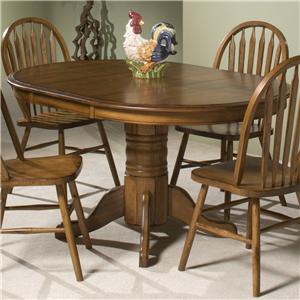 Intercon Classic Oak Pedestal Dining Table