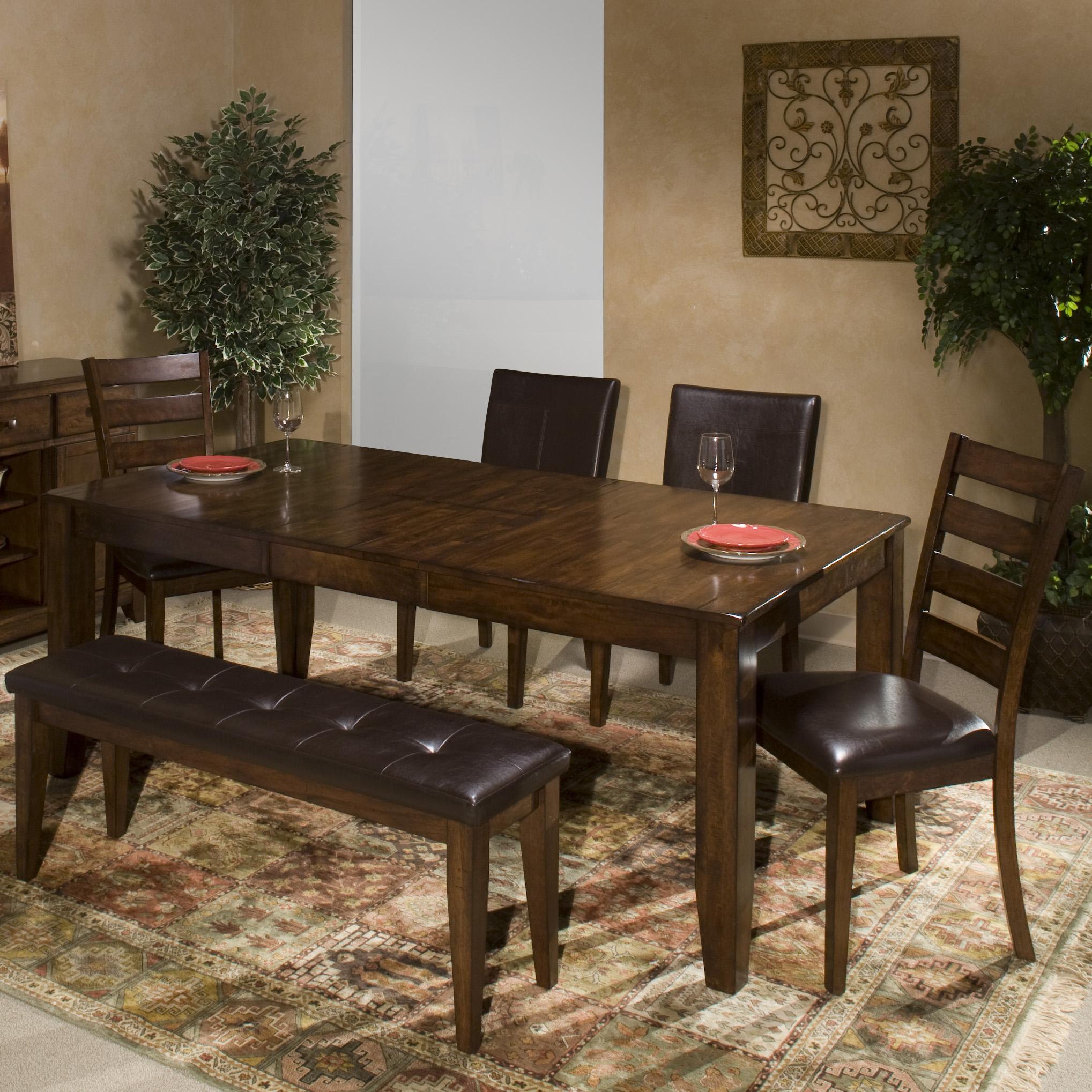 Kona 6 Piece Dining Room Set With Parson S And Ladder Back Side Chairs By Intercon At Darvin Furniture Kona 6 Piece Dining Room Set With Parson S And Ladder Back Side Chairs By Intercon At Darvin Furniture