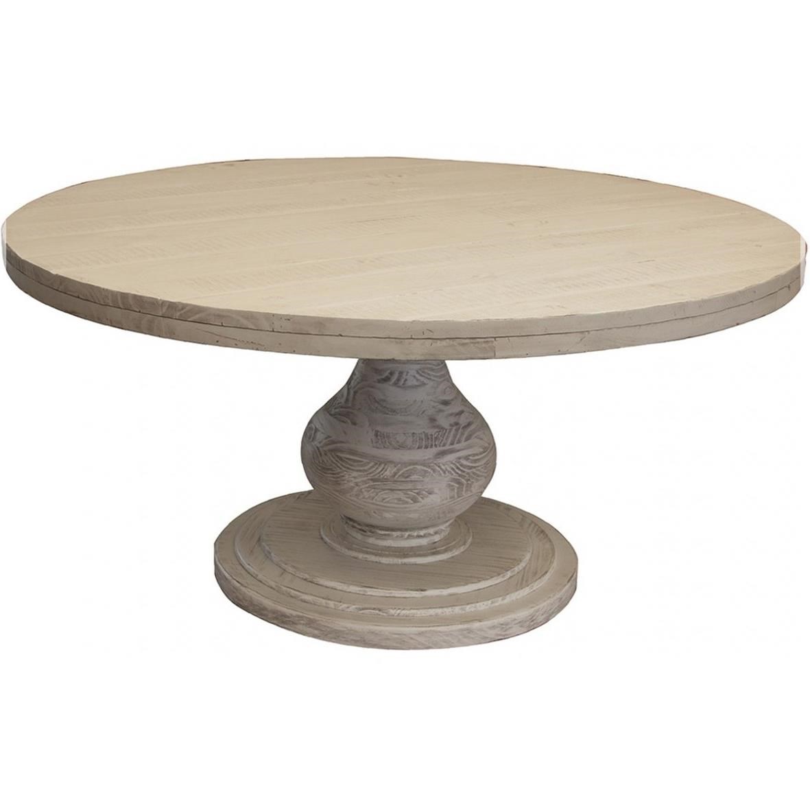 International Furniture Direct Bonanza Ivory Round Dining ... Kitchensource.com along with trusted manufacturers john boos and hafele offer high quality pedestal bases to harmonize with your favorite tabletop.