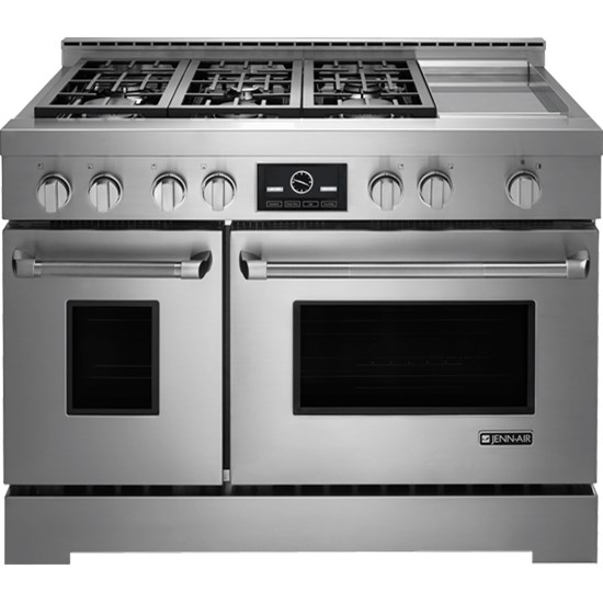 Jenn Air Jlrp548wp 48 Pro Style Lp Range With Griddle And