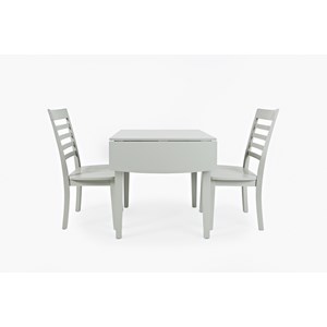 Jofran Everyday Classics Drop-Leaf Rectangle Table and 2 Chair Set