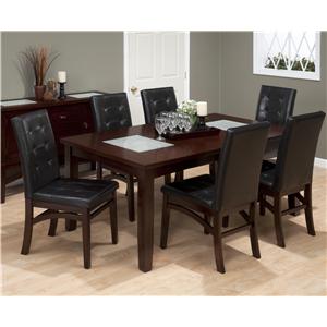 Jofran Chadwick Espresso 7 Piece Dining Set
