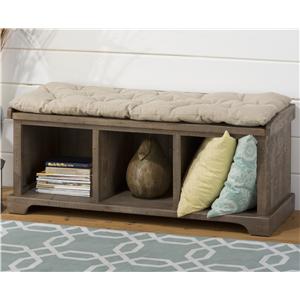 Jofran Slater Mill Pine Reclaimed Storage Bench