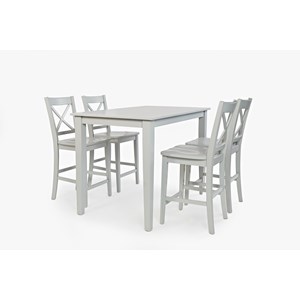 Jofran Simplicity Rectangle Counter-Height Table and Chair Set