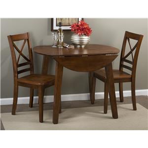 Jofran Simplicity Round Table and 2 Chair Set