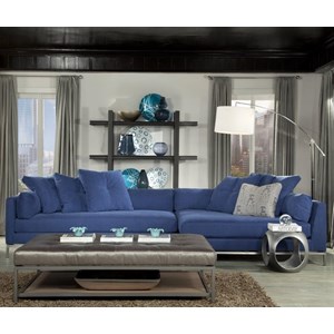 Jonathan Louis Cordoba Contemporary 2 Seat Sectional Sofa With Cuddler Chaise Fashion Furniture Sectional Sofas