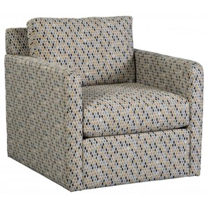 Jonathan Louis Roundabout 23816 Contemporary Swivel Chair With Wide Seat Miller Waldrop Furniture And Decor Upholstered Chairs