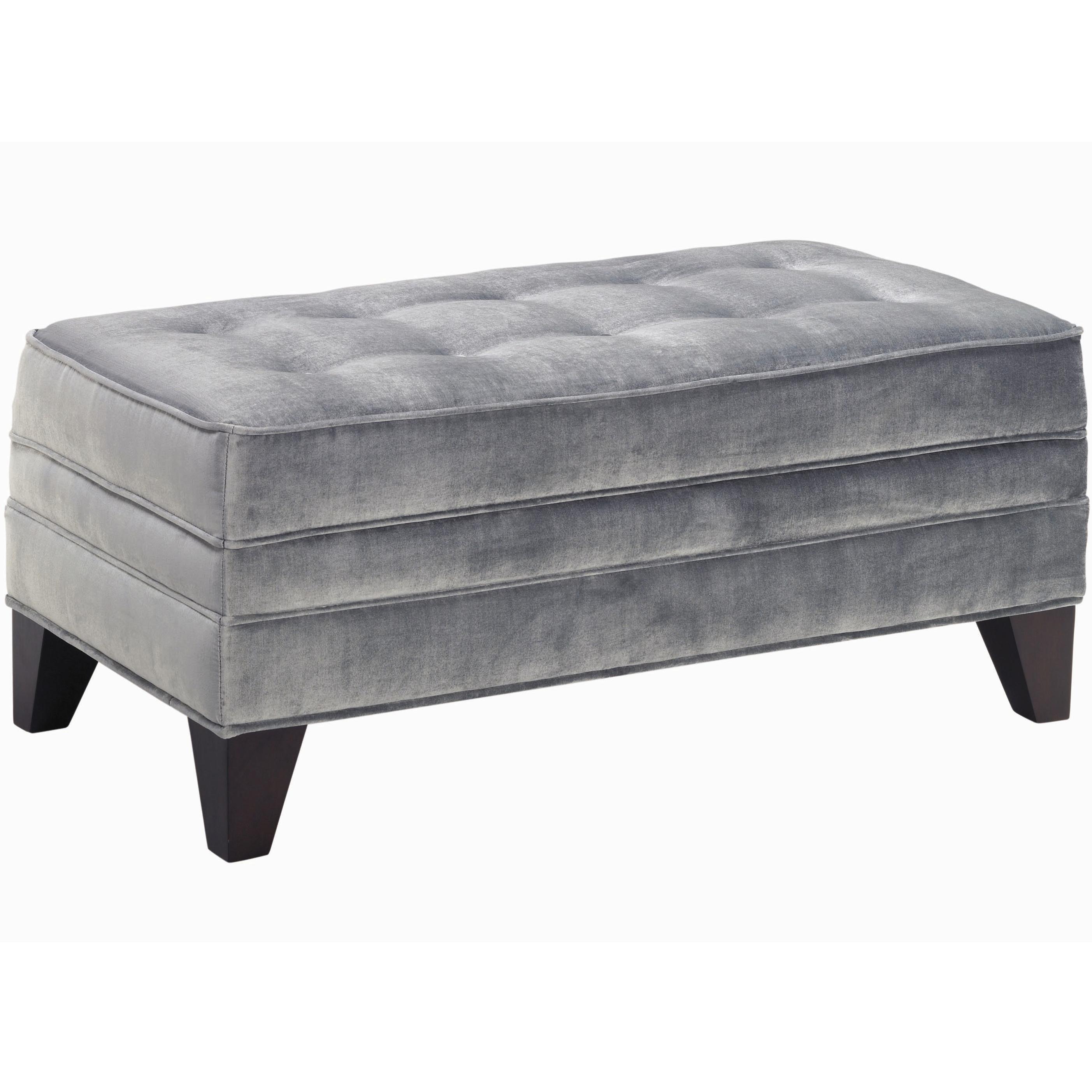 Jonathan Louis Kennedy Traditional Ottoman With Tufting Sheely S Furniture Appliance Ottomans