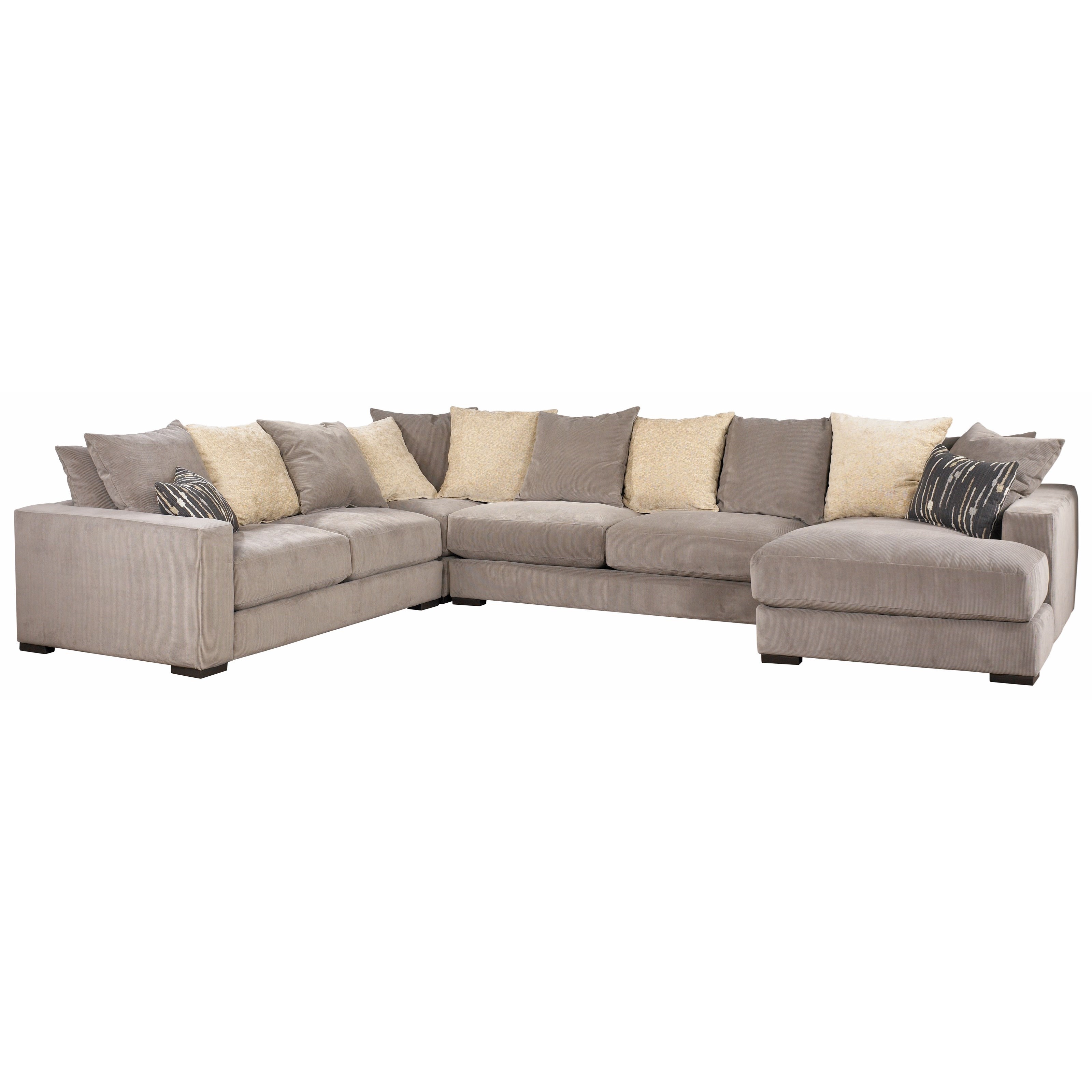 Jonathan Louis Lombardy Sectional Sofa With Track Arms And Chaise
