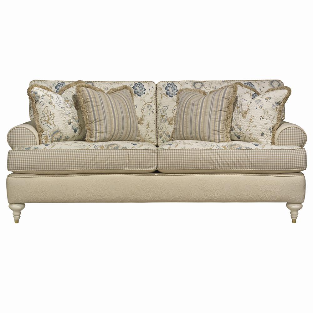Kincaid Furniture American Journal Upholstered Sofa With Turned