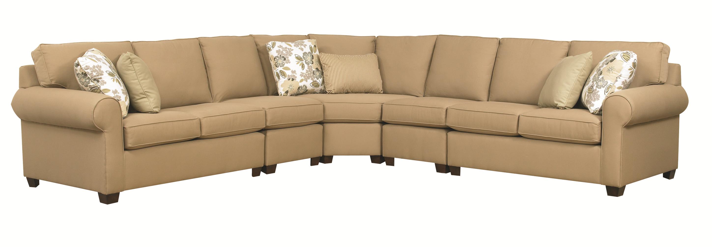 Kincaid Furniture Brannon Five Piece Sectional Sofa With