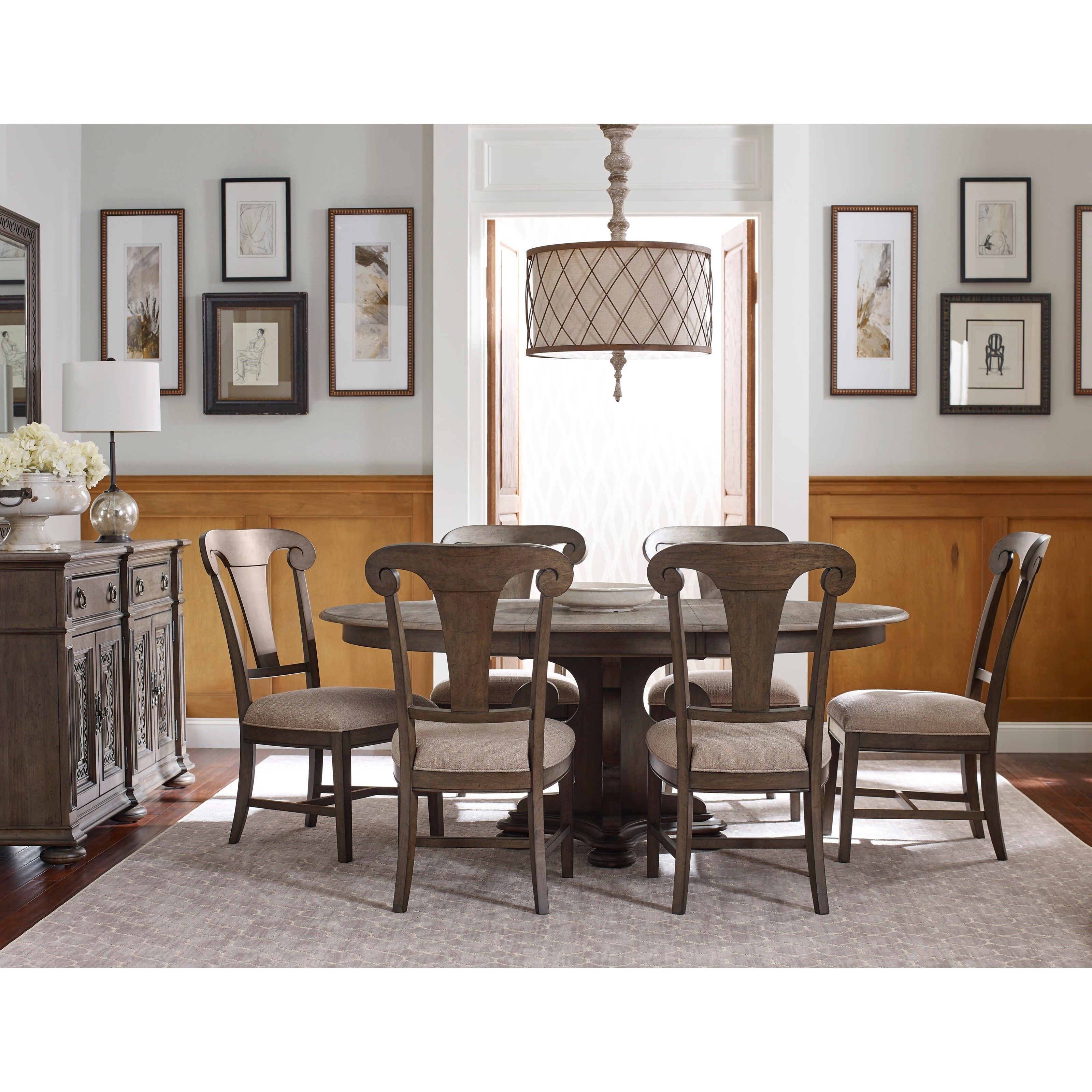 Kincaid Furniture GreysonGrant Round Pedestal Dining Table