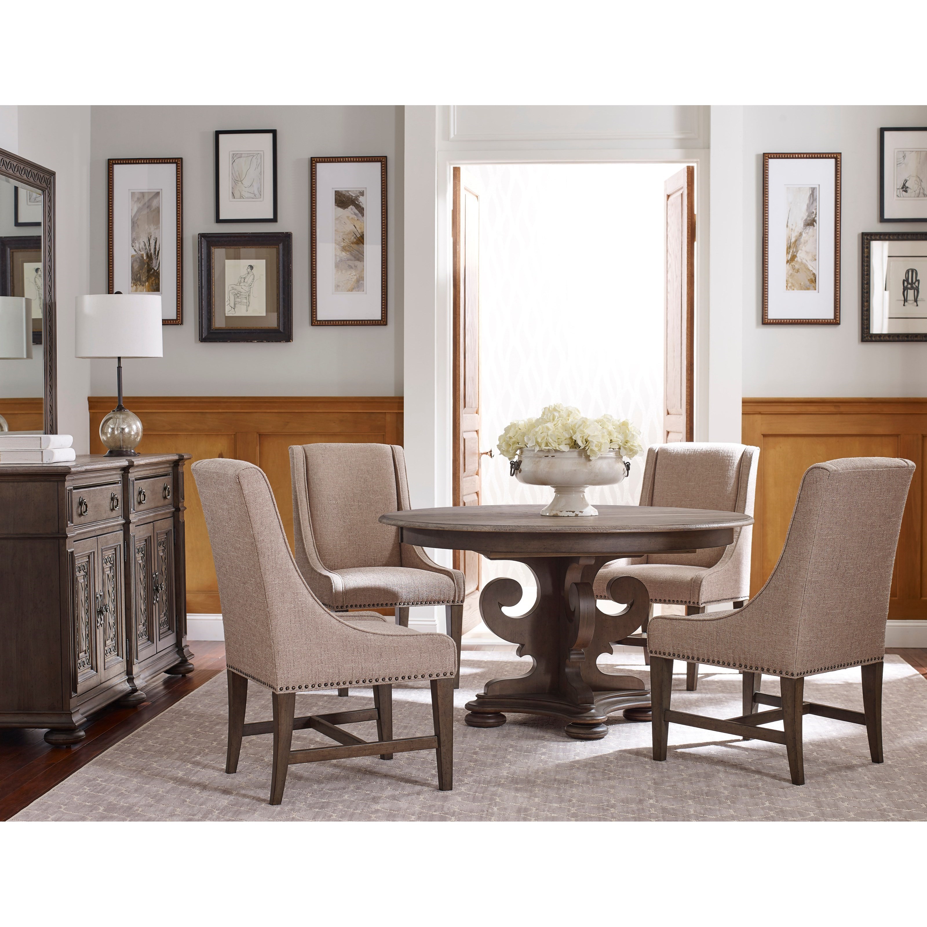 Kincaid Furniture GreysonGrant Round Pedestal Dining Table
