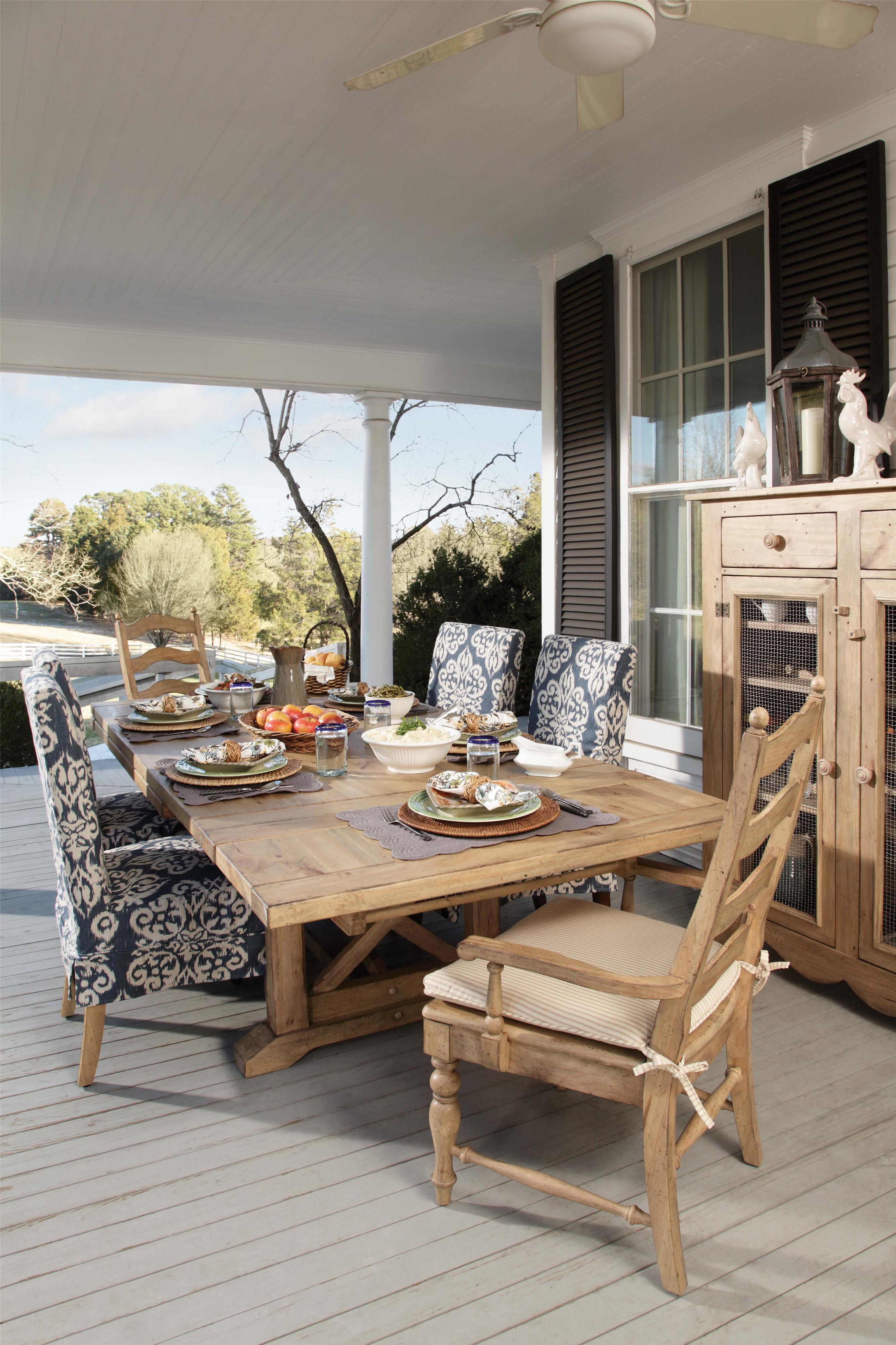 Kincaid Furniture Refectory Trestle Table Belfort