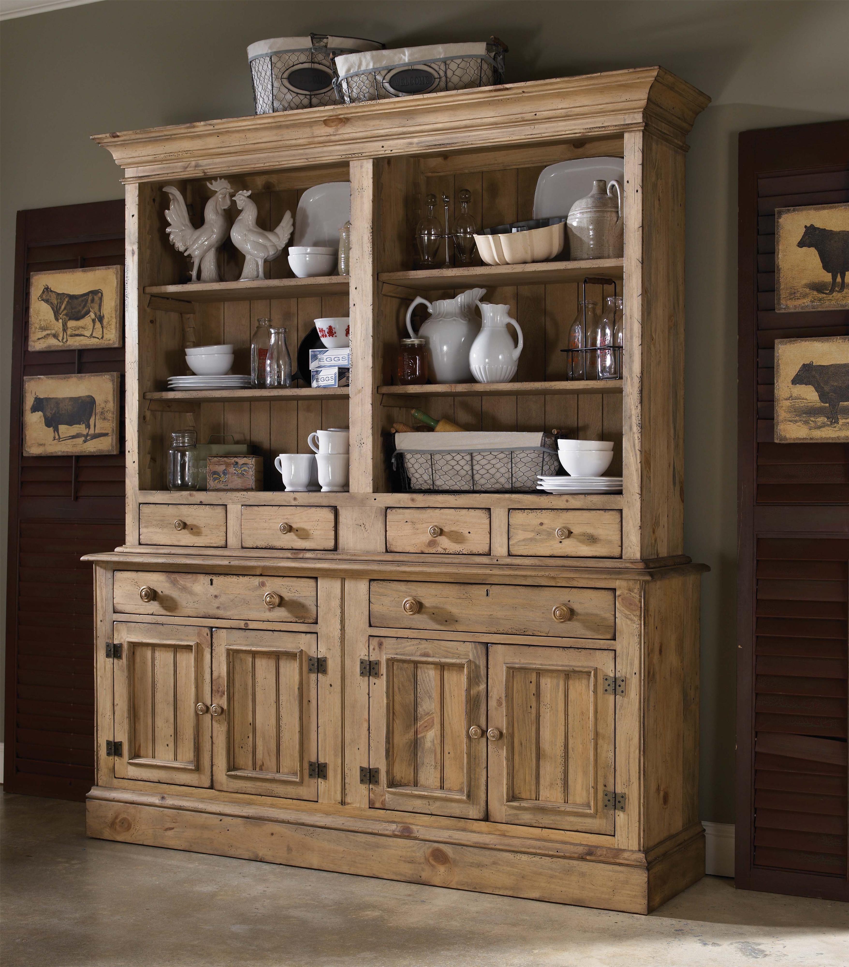 Kincaid Furniture Buffet & Open Hutch Johnny Janosik