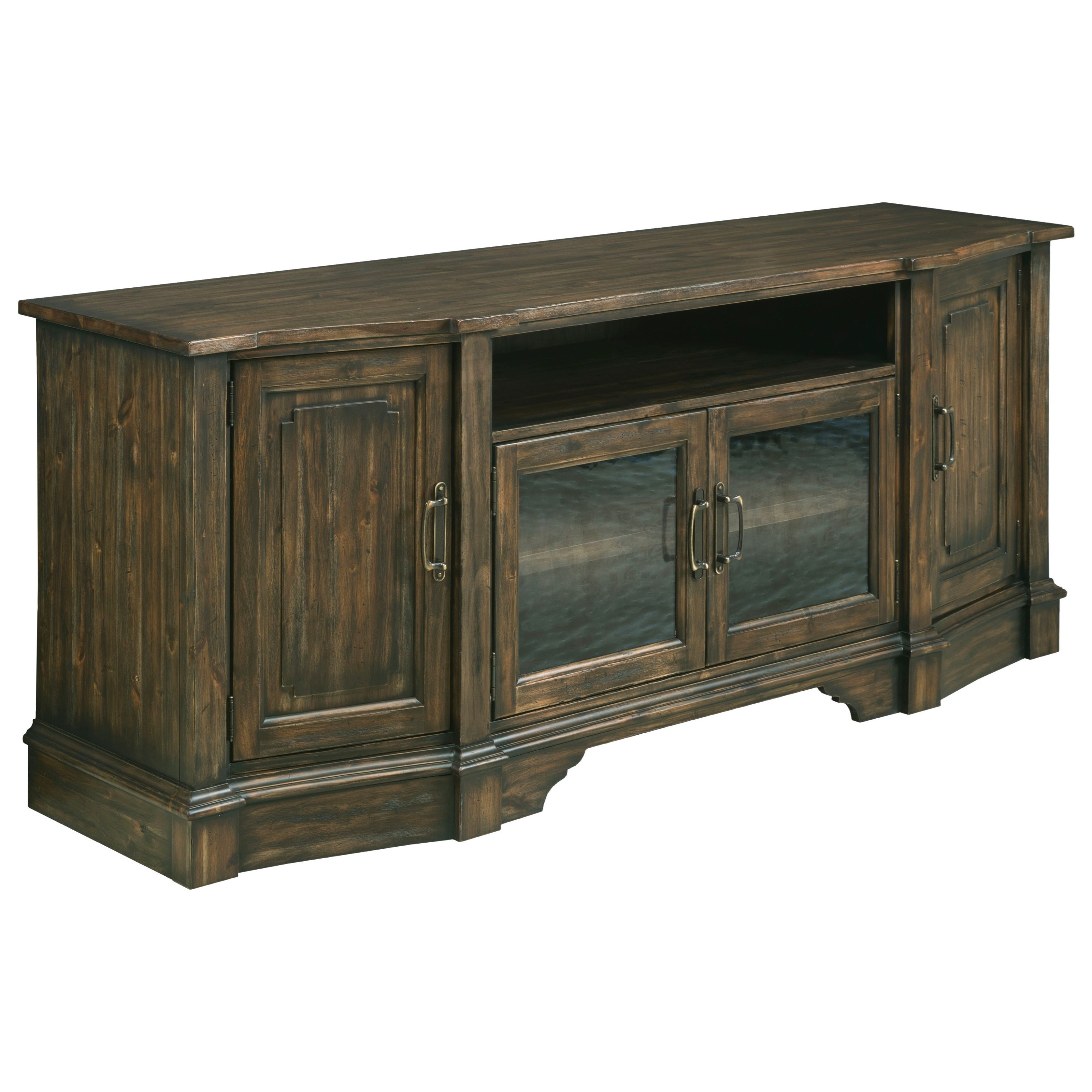 Kincaid Furniture Wildfire 86035 Wildfire TV Stand with Seeded Glass