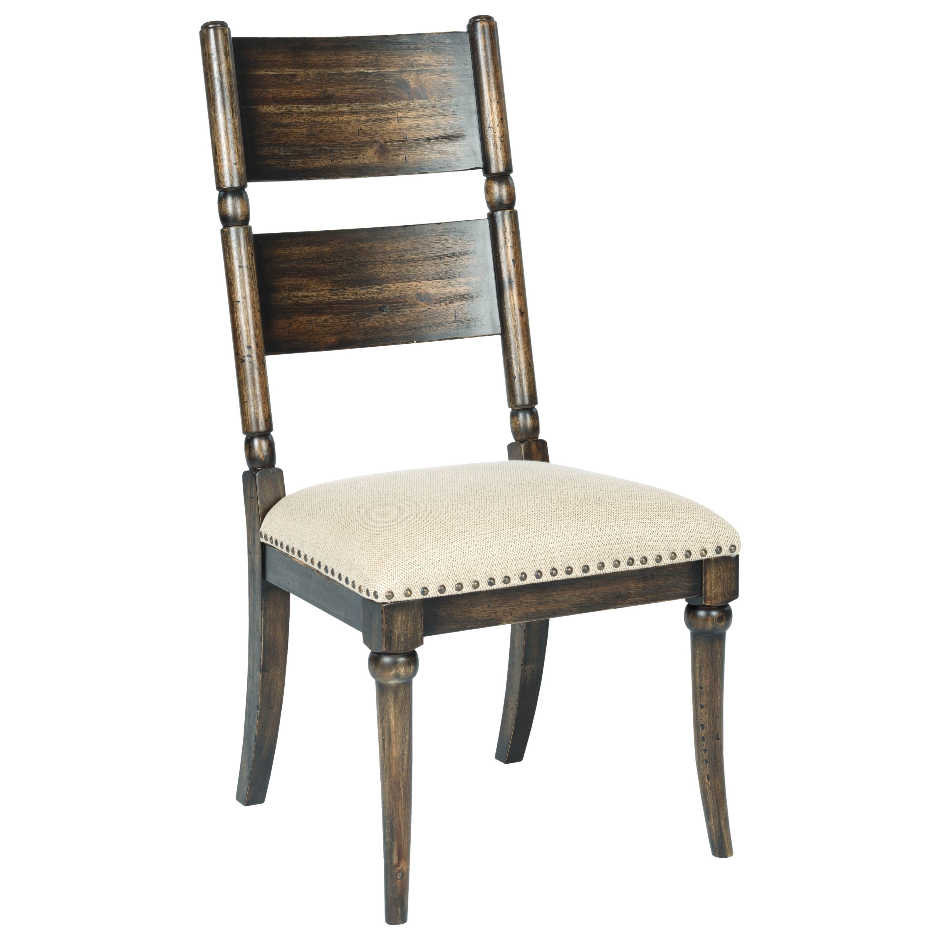 Kincaid Furniture Wildfire Post Side Chair with Upholstered Seat and