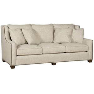 King Hickory Darvin Furniture Orland Park Chicago Il 3 Seater Sofa With Nailhead Trim
