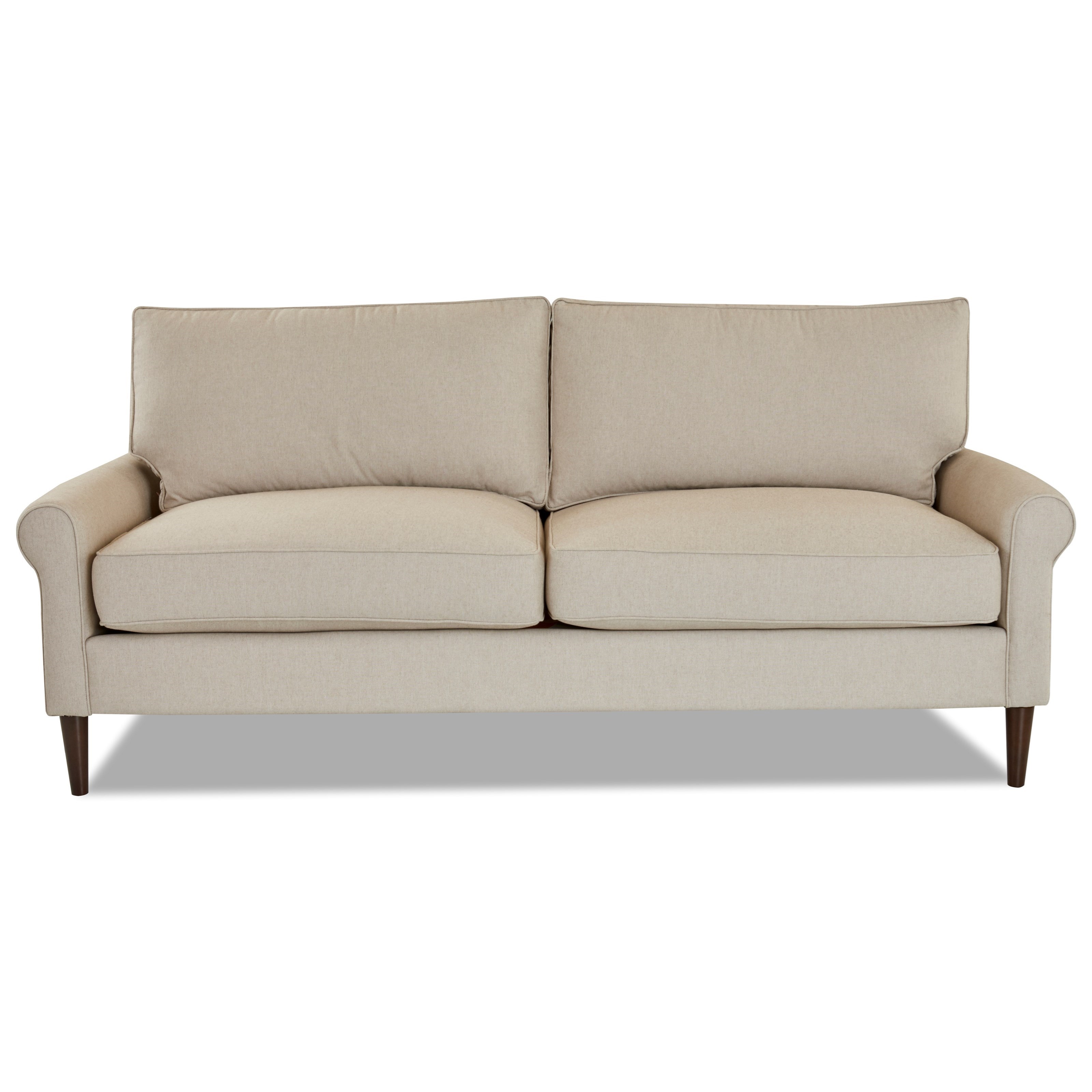 Klaussner Chelsea Casual Contemporary Style 2 Over Sofa With Contemporary Style 2 Over Sofa