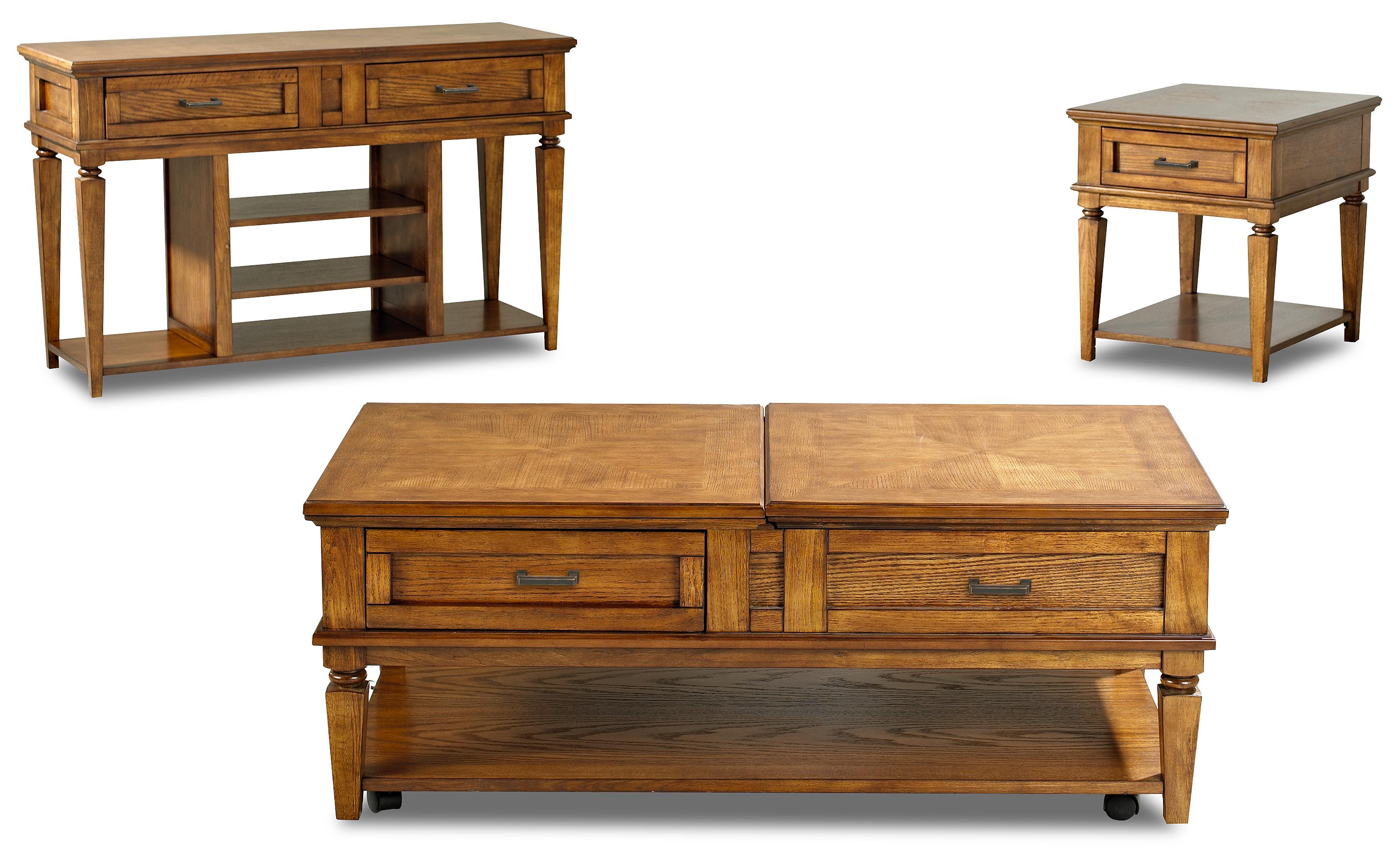 Concord Transitional End Table with Drawer and Shelf Morris Home