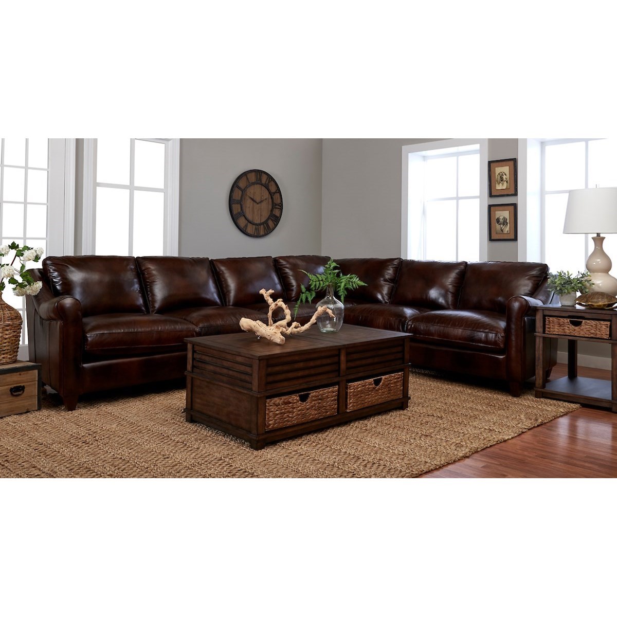 Klaussner Isabella Transitional 5 Seat Sectional Sofa With Raf Corner Sofa H L Stephens Sectional Sofas