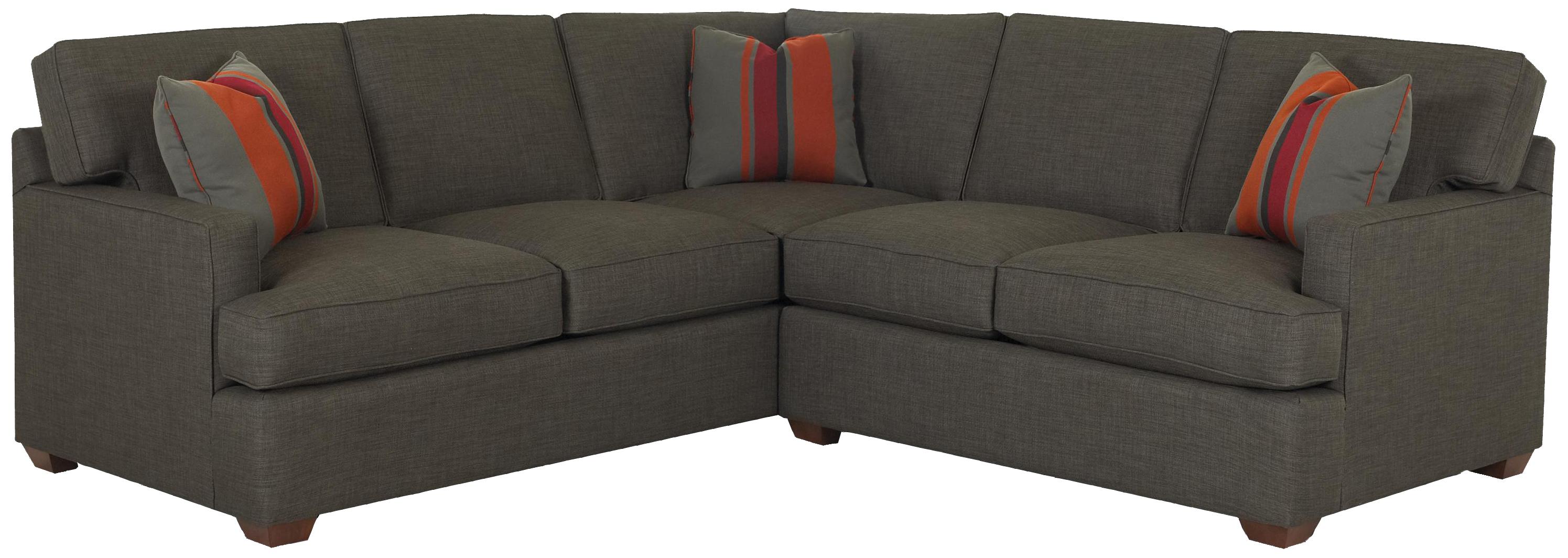Klaussner Loomis 2 Piece Sectional Sofa Group Wayside Furniture 2 Piece Sectional