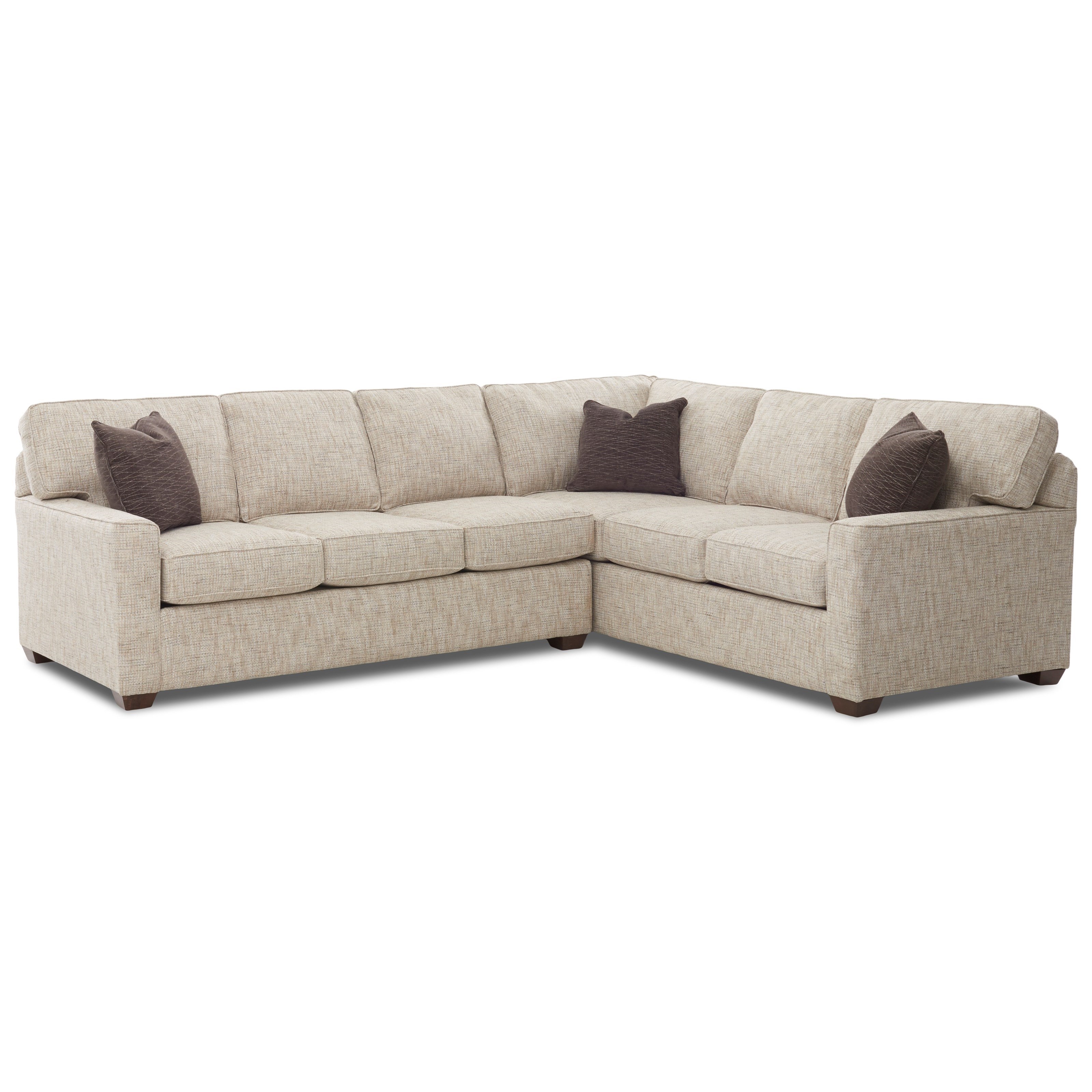 Klaussner Pantego 2 Piece Sectional Sofa With Raf Corner 2 Piece Sectional Sofa W Raf Corner