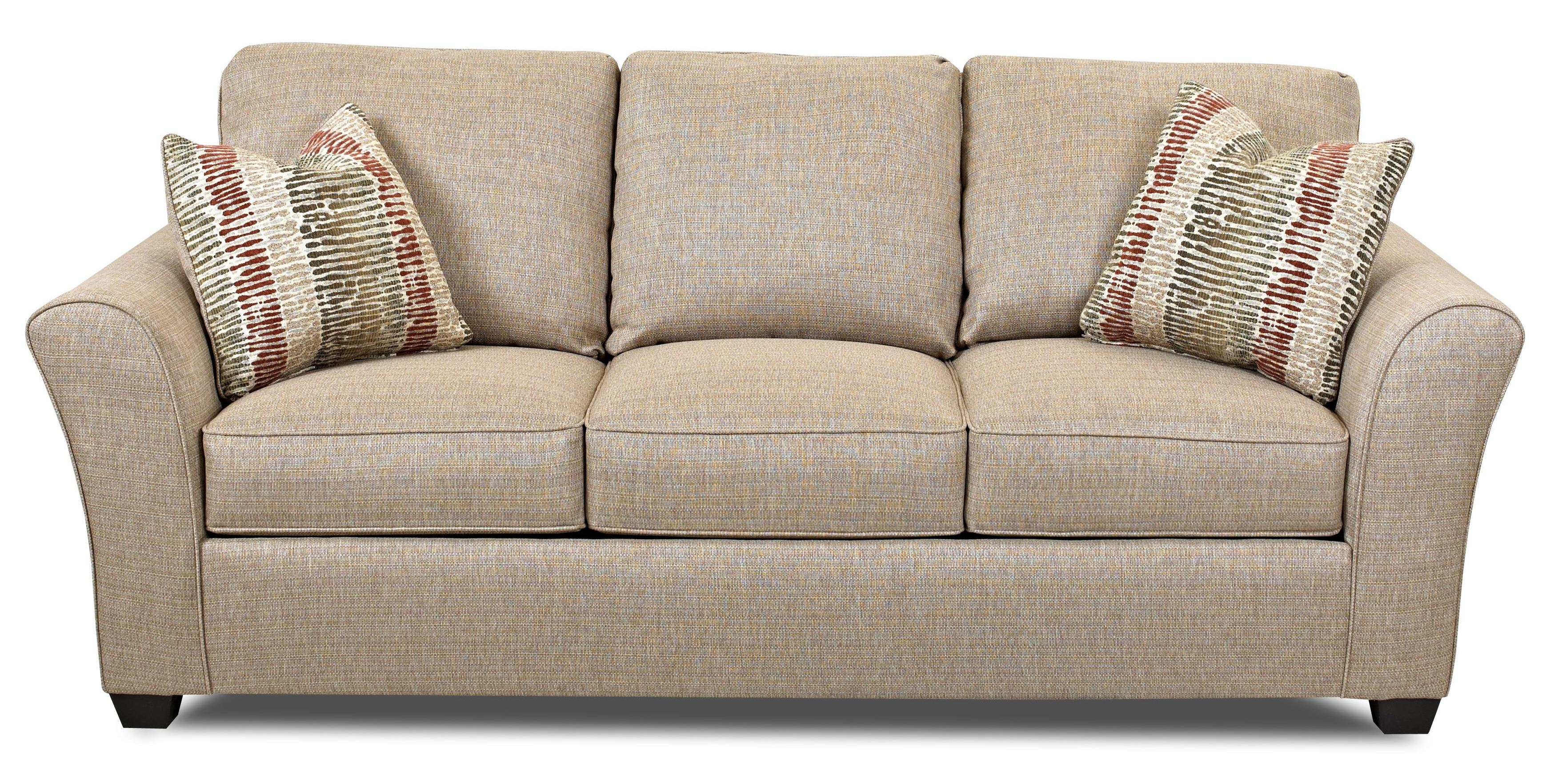 Klaussner Sedgewick Transitional Sofa With Flared Arms Fmg