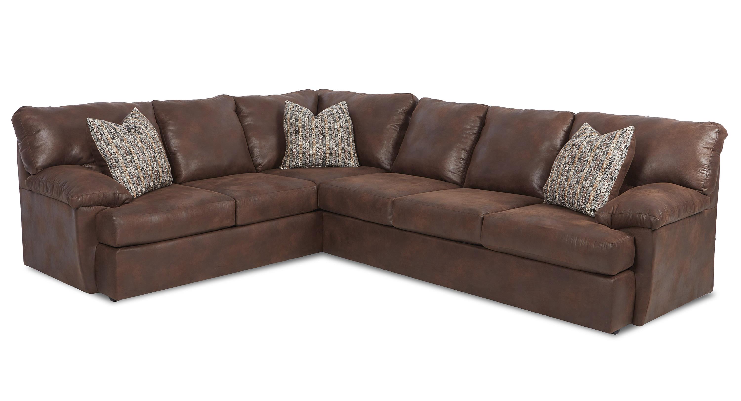 Klaussner Walton Casual Sectional Sofa Wayside Furniture Casual Sectional Sofa