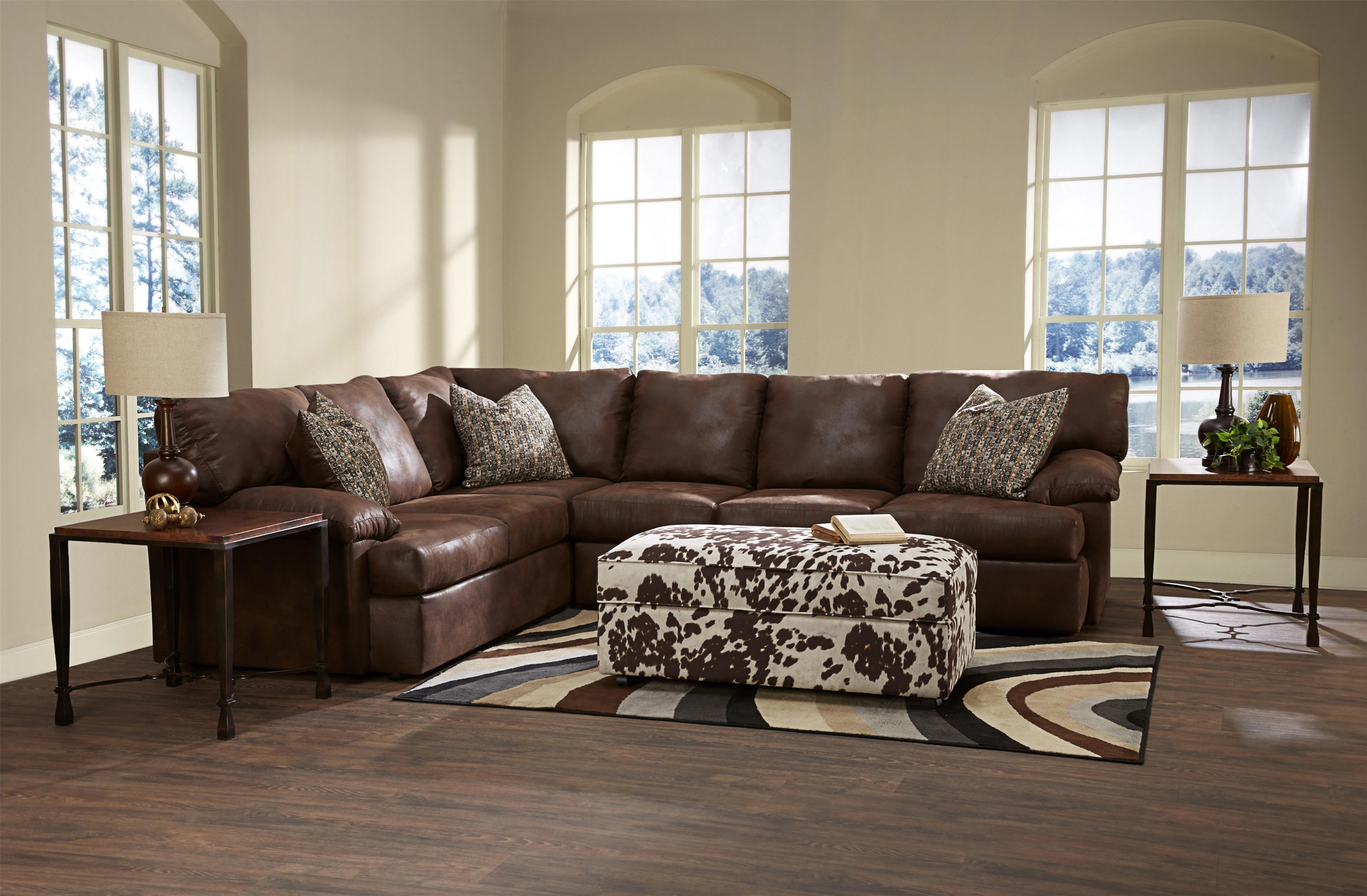 Klaussner Walton Casual Sectional Sofa Value City Furniture