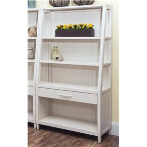 Carolina Preserves by Klaussner Sea Breeze Splish Splash-White Bookcase