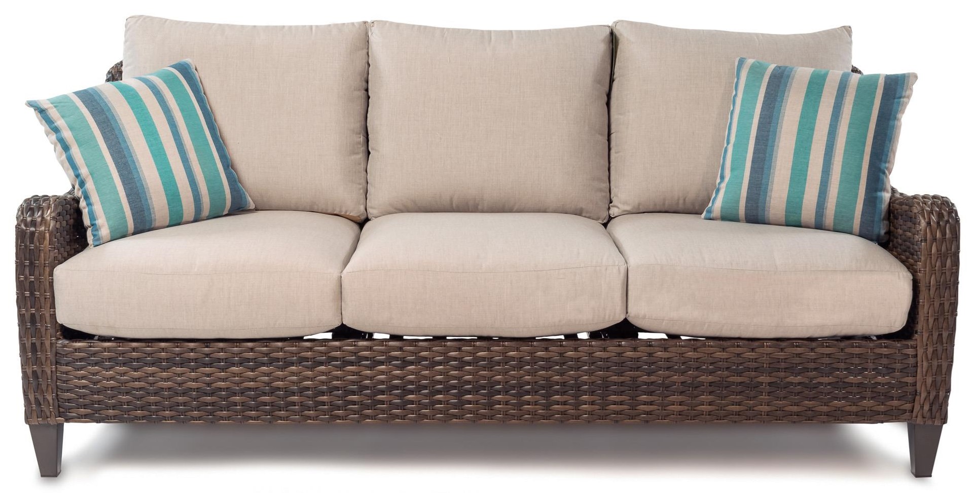 Tobago Outdoor Sofa With Drainable Cushion Rotmans Outdoor Sofas