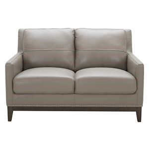 Urban Evolution Rachel Leather Love Seat