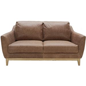 Urban Evolution Baker Modern Leather Loveseat