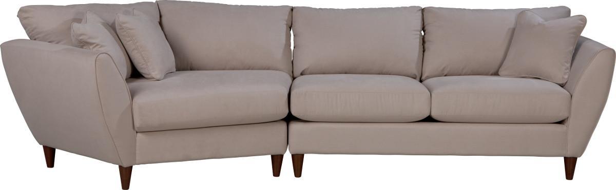 La Z Boy Tribeca Contemporary Two Piece Sectional Sofa With Ras 2 Pc Sectional Sofa With Ras Cuddler