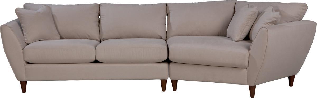 La Z Boy Tribeca Contemporary Two Piece Sectional Sofa With Las 2 Pc Sectional Sofa With Las Cuddler