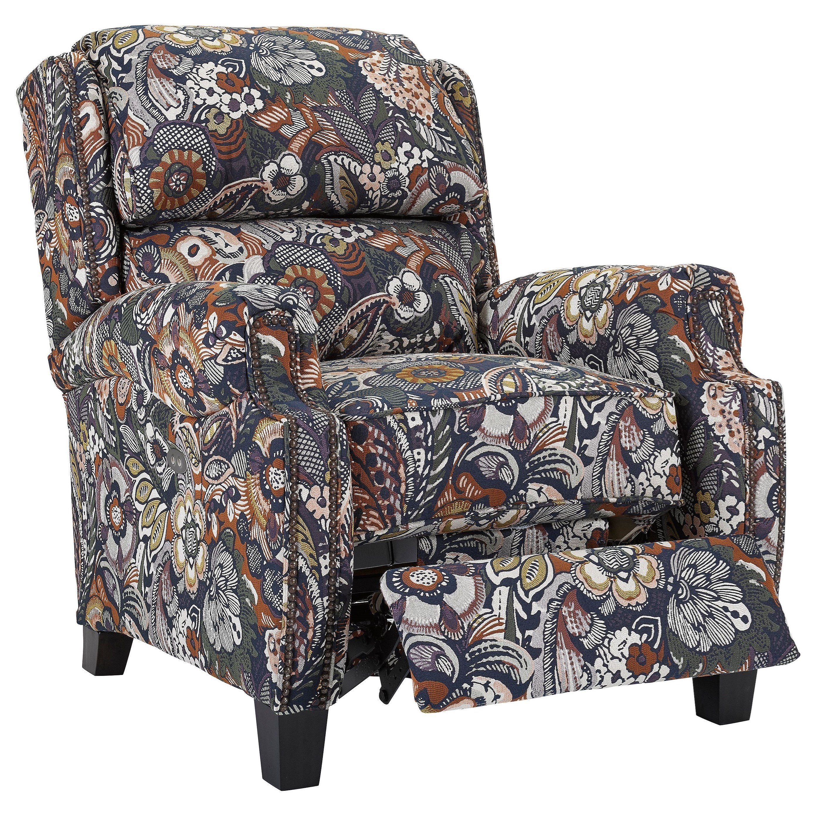 Lane Lannister LowLeg Recliner with Nail Head Trim AHFA Three Way Recliners