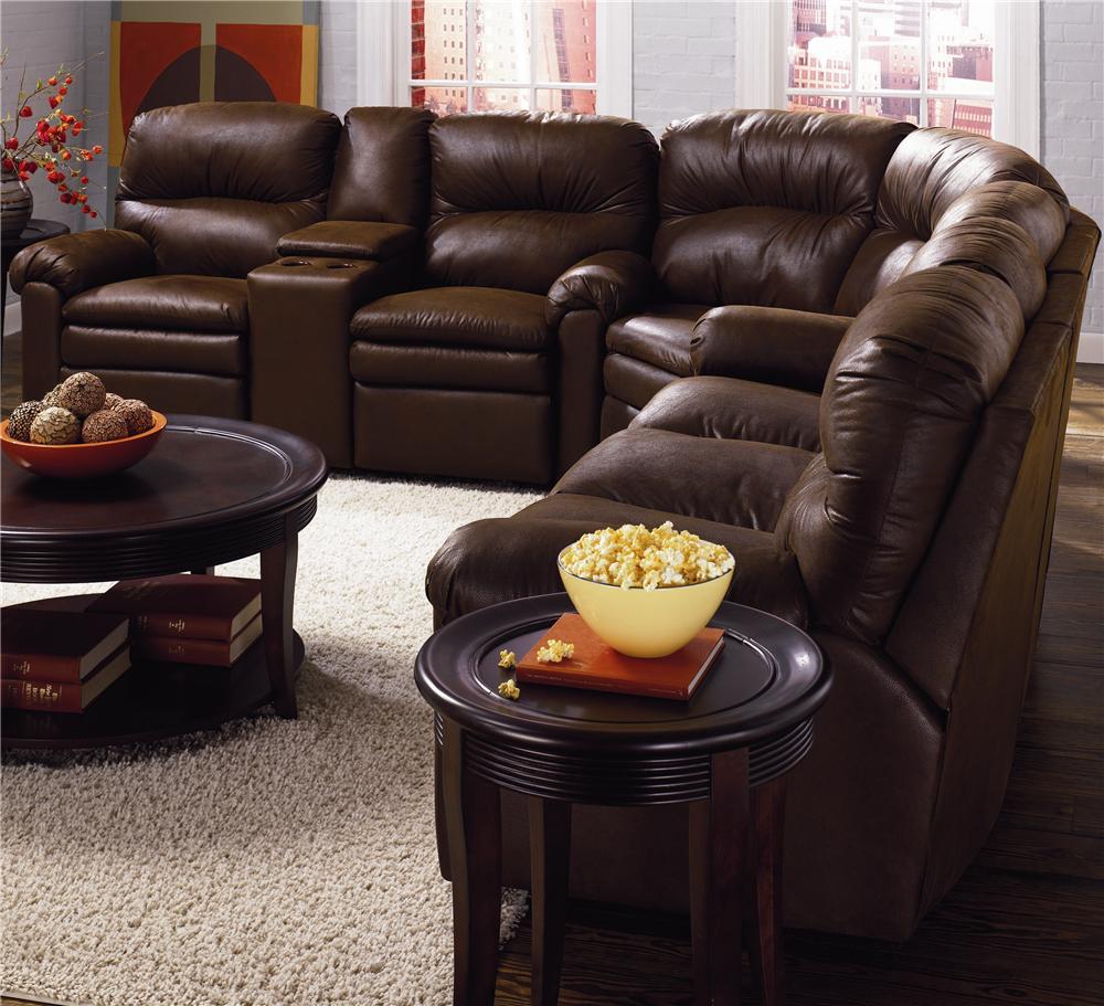 Lane Touchdown Leather 3 Piece Sectional Sofa Becker Furniture World