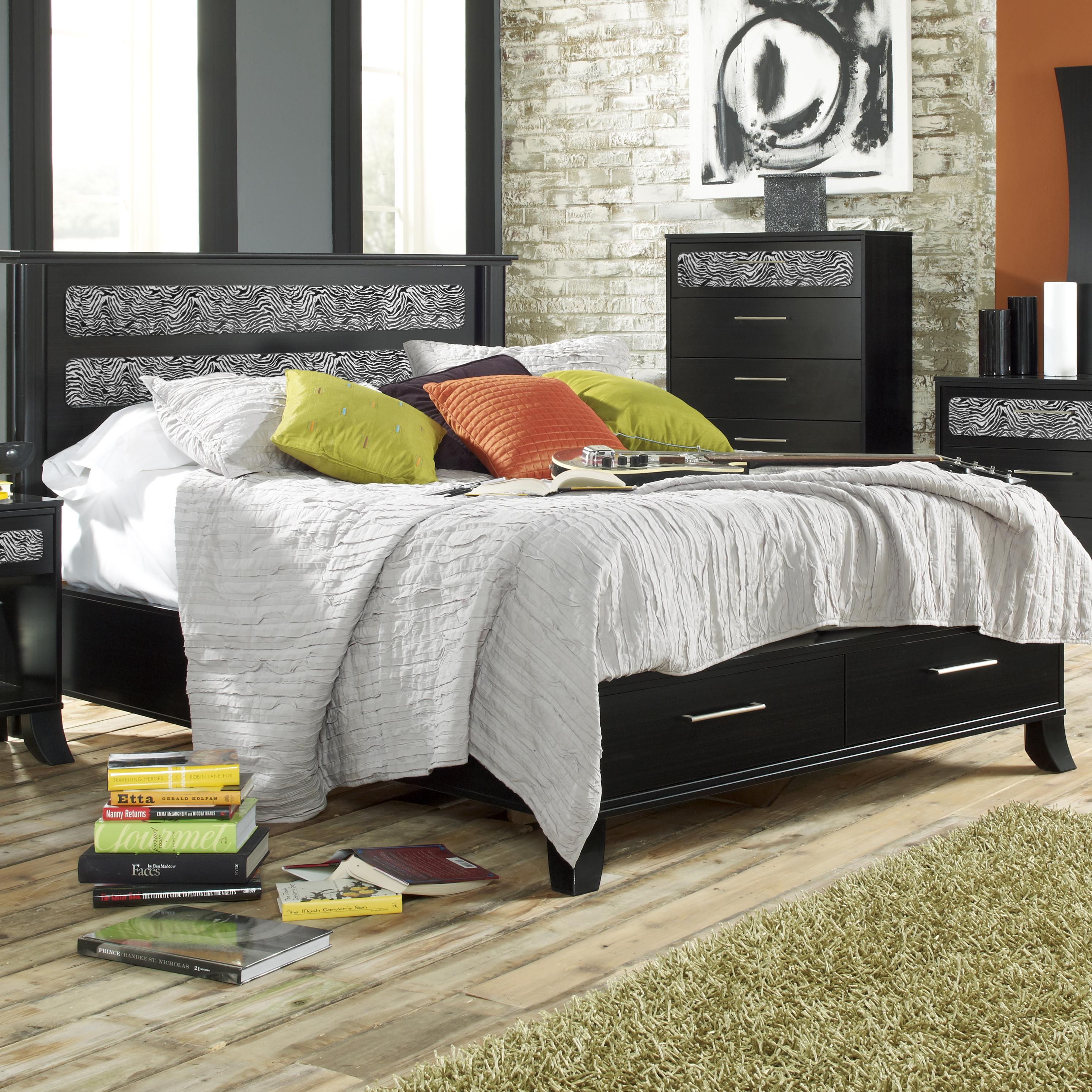Lang Black Earth Full Jupiter Headboard Footboard Bed With Bed Shown May Not Represent Exact Size Indicated