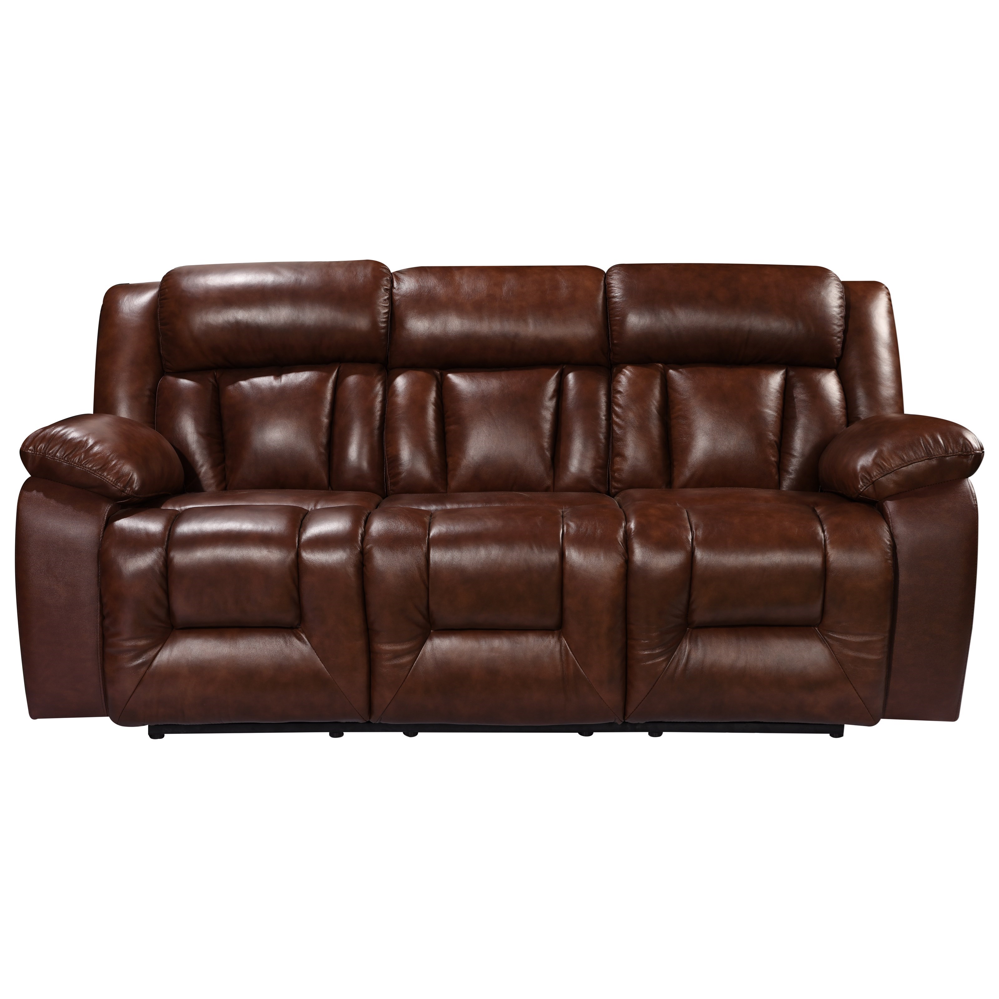 Emmett Casual Reclining Sofa With Adjule Headrest By Leather Italia Usa At Wayside Furniture