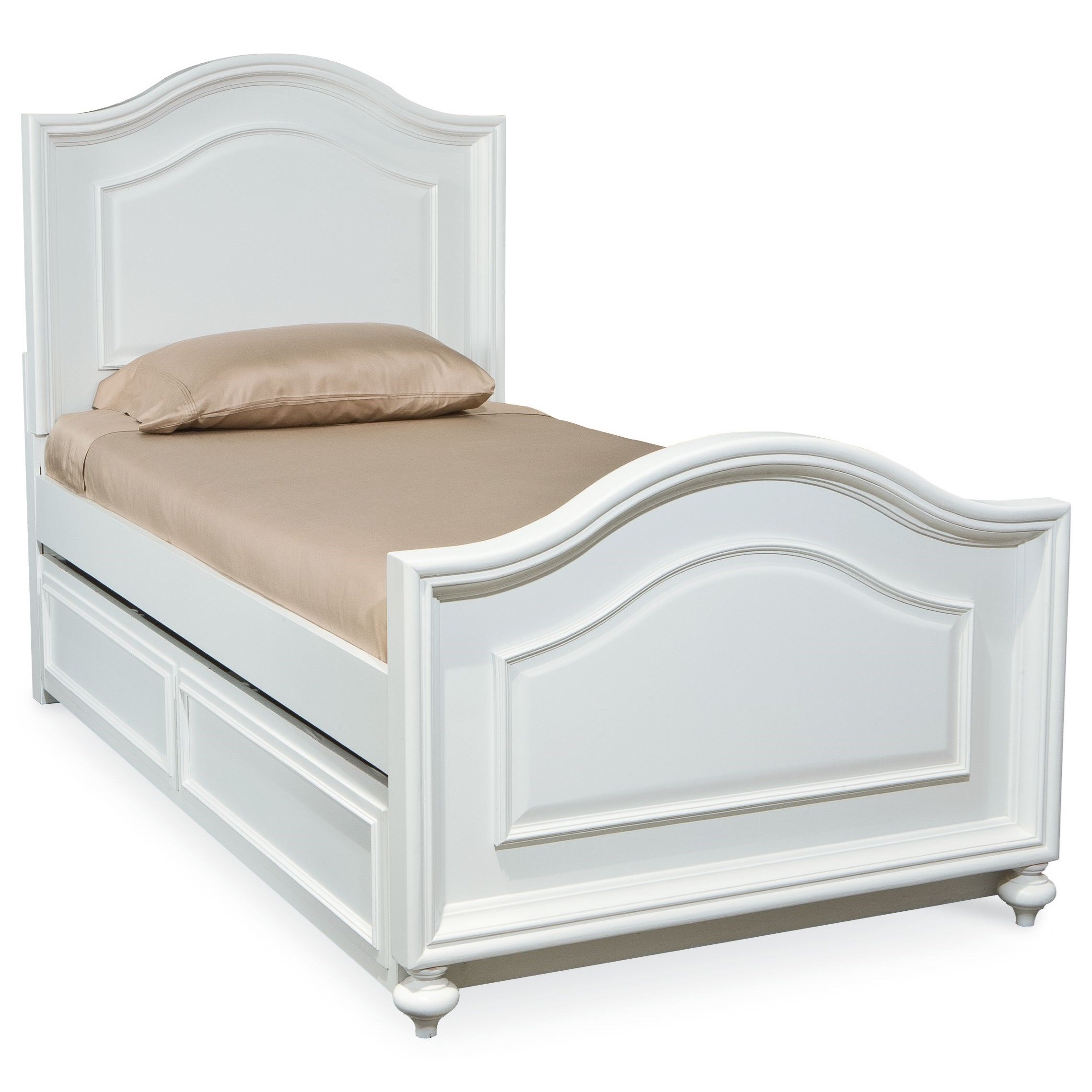 Legacy Classic Kids Madison N2830 4203k 9500 Twin Size Arched Panel Bed With Trundle Drawer Pilgrim Furniture City Panel Beds