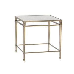 Lexington Kensington Place 708 952 Transitional Chandler Two Drawer End Table With Burnished Brass Ferrules Baer S Furniture End Tables
